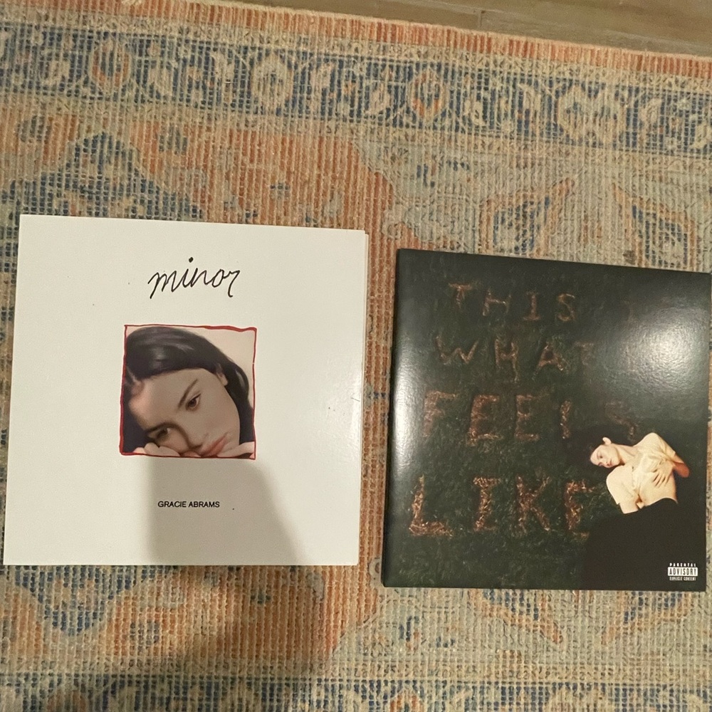 TWO GRACIE ABRAMS ALBUMS: MINOR AND THIS IS WHAT IT FEELS LIKE